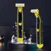 Full Body Washed Wet and Dry Shaver,Men's Electric Shaver Full Body Wash Wet and Dry Double Shave,Dry Wet Waterproof Mens Rotary Facial Shaver Body Groomer Shaver, Ergonomic Body Shaver. (B) view 3