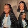 13X4 13X6 Deep Wave Transparent Lace Frontal Human Hair Wigs Brazilian Human Remy Curly Hair For Black Women Deep Wave view 4