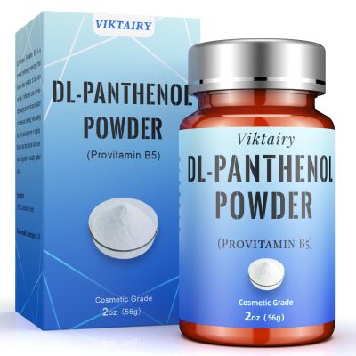 Pure DL-Panthenol Powder (2oz, 56g), Cosmetic Grade Provitamin B5 Powder for Hair Care, Skin Care, Nails Deep Mousturizer, Panthenol Cream, Hair Conditioner, Shampoo, Soap, Lotion