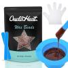 3lb Bulk Hard Wax Beads, Professional Waxing Bead for Brazilian, Bikini, Body, Face, Legs, Coarse Hair Hair Removal, Stripless Wax beans, Salons Supplier Wax Bead Refill, 1 Silicone Pot and 5 Sticks view 1