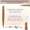 2-in-1 Eyebrow Pen & Brow Freeze Gel: Sketch, Define & Set - Waterproof, Smudge-Proof, Long-Lasting Definition, Eyebrow Crayon Pomade + Clear Eyebrow Wax Pencil, Brow Lift for Natural Look-Black view 3