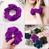 100% Pure Mulberry Silk Scrunchies - 16 Momme Silk Hair Ties for Women with Curly, Thick or Thin Hair, Perfect for Sleep (1, 08 Purple) view 2