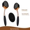 NinthAvenue Basics Sunscreen Brush Set face brush Sunscreen Applicator for Family, Adults, Parents, Applies to Face and Body, Portable, with Protective Cap and Cleaning Pad (3-Piece Set) (Black view 3