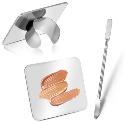 Abeillo Makeup Mixing Palette, Foundation Spatula, Stainless Steel, Nail Art Palette