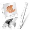 Abeillo Makeup Mixing Palette, Foundation Spatula, Stainless Steel, Nail Art Palette view 2