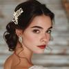Foyte Wedding Crystal Hair Comb Gold Hair Accessories Pearl Headpieces Rhinestone Bridesmaid Side Combs for Women and Brides view 2