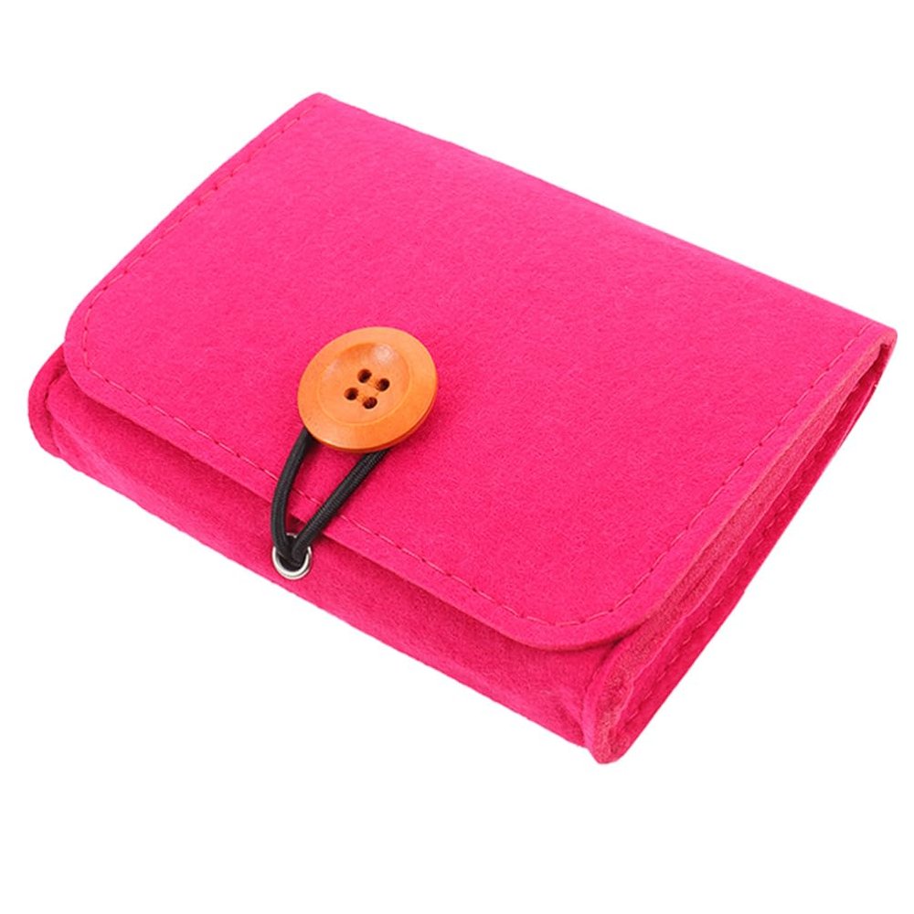 Beavorty Storage Pouch Portable Organizer for Bottles Compact Felt Bag for Home Office and Travel Use Material Elegant Design