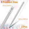 Andibro Cuticle Pusher Tool,2Pcs Stainless Steel Cuticle Remover Nail Cleaner Gel Fingernails Dead Skin Polish Peeler for Professional Manicure Pedicure Nail Art Care view 4