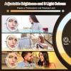 Amelar 1/15 Wall Mounted LED Makeup Mirror Magnifying Makeup Mirror 3500 mAh Rechargeable, Touch Dimmable 3 Color Lights, 8 Double Sided 360 Rotation, Ideal for Hotel and Bathroom view 4