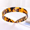 Fdesigner Parcelona French Headbands Wide Tortoise Shell Hair Bands Brown Celluloid Head Band Women Hair Accessories view 2