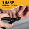 BEZOX Toe Nail Clippers for Thick Toenails for Seniors  Raised Cutting Edge Ingrown Toenail Clippers, Ergonomic Design Toenail Scissors for Thick Nails, Podiatrist Recommended - Black view 2