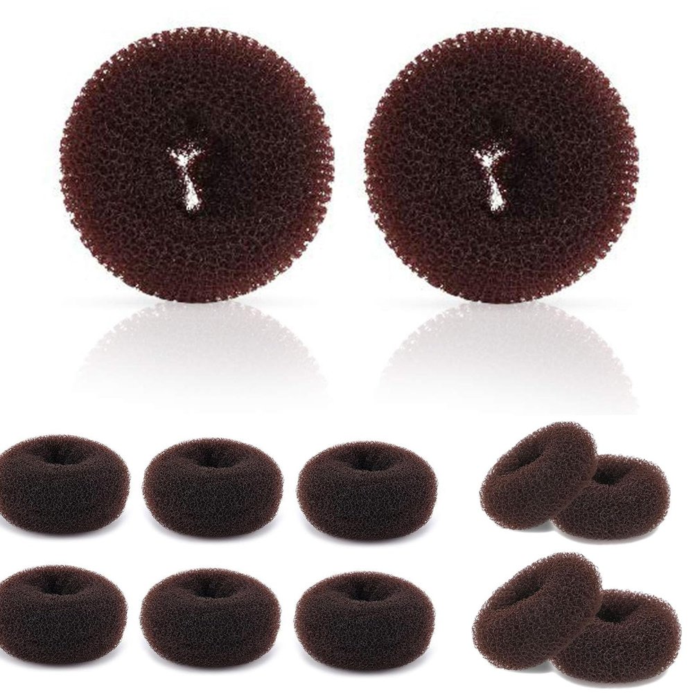 12 Pcs Hair mesh for updos Hair Bun Maker Donut, Large Hair Donuts for Buns Ring Style Ballet Hair Bun Hair Accessories Bulk Sock Bun,hair buns