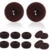 12 Pcs Hair mesh for updos Hair Bun Maker Donut, Large Hair Donuts for Buns Ring Style Ballet Hair Bun Hair Accessories Bulk Sock Bun,hair buns view 1