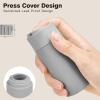 Suteng Travel Bottles for Toiletries, 5 Pack Travel Size Containers, TSA Approved Leak Proof - Silicone Toiletry Containers with Clear Bag for Shampoo, Conditioner & Lotion, Travel Essentials (Grey) view 2