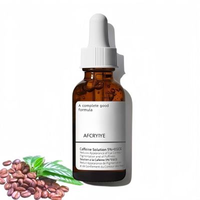 5% Caffeine + EGCG Eye Serum - Dark Circle & Puffiness Treatment, Moisturizing Under Eye Solution, Anti-Aging Facial Serum, 1 Fl Oz (30ml)