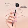 2pcs Eyebrow Eyelash Shaper Eyebrow Brush Comb Double Head Brush Makeup Grooming Tool Cosmetic with 3 Different Spoolie Brushes for Separating Lashes, Eliminating Mascara Clumps, Grooming Brows view 2