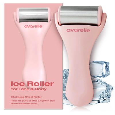 AVARELLE Ice Roller for Face | Women Eye Roller & Face Massager for Puffy Eyes | Face Ice Roller & Cold Skin Care Tools for Puffy Eyes & Dark Circles | Lymphatic Drainage Massager Face by Spot Tech