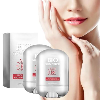 Bio Sun Stick SPF50+Peptide 9 Bio Sun Stick Spf50,with Peptide Complex,Strong UV Protection,Skin-Friendly | Water & Sweat Resistant | Non-Greasy Sun Protection for Easy Application,15g/0.53oz(2pcs)