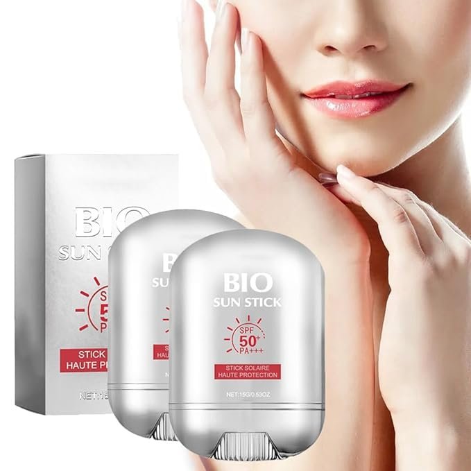 Bio Sun Stick SPF50+Peptide 9 Bio Sun Stick Spf50,with Peptide Complex,Strong UV Protection,Skin-Friendly | Water & Sweat Resistant | Non-Greasy Sun Protection for Easy Application,15g/0.53oz(2pcs)
