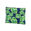 101 BEACH Women's Fashion Print Cosmetic Makeup Accessory Zippered Pouch (LOLA - GREEN NAVY LEAF) view 1