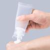 12PCS 100ml/3.4oz Empty Clear Plastic Squeeze Soft Tubes with Flip Cover Lotion Bottle Travel Sample Packing Cosmetic Makeup Container Storage Vials for Facial Cleanser Lotion Toiletries ( Glossy ) view 3