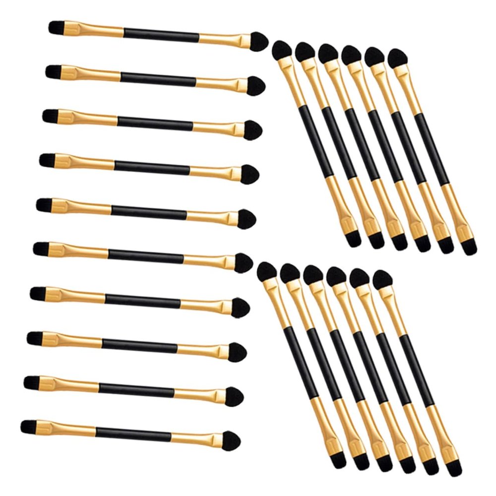 minkissy 20pcs Dual-end Eye Shadow Brush for Women Soft Synthetic Hair Makeup Brushes for Precise Application and Blending Lightweight and Portable Eye Makeup Tools
