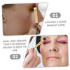 minkissy 20pcs Dual-end Eye Shadow Brush for Women Soft Synthetic Hair Makeup Brushes for Precise Application and Blending Lightweight and Portable Eye Makeup Tools view 3
