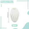 ANATTASOUL 6 Pack Silicone Elastic Sleeves Leak Proof Silicone Elastic Bottle Covers White Reusable Elastic Sleeve for Travel Toiletry Accessory Shampoo Lotion Bottles view 2