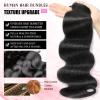 DMKEEP 12A Human Hair Bundles 14 16 18 20 Inch Body Wave Bundles Human Hair 100% Unprocessed Brazilian Raw Virgin Hair 4 Pcs Quick Weave Human Hair Extensions Natural Color view 3