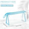 ANATTASOUL 4 PCS Small Clear Cosmetic Bag with Zipper, Waterproof Travel Zipper Pouches for Makeup Toiletry, Transparent Plastic Makeup Organizing Bags Toiletry Pouch view 2