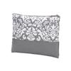 101 BEACH Women's Fashion Print Cosmetic Makeup Accessory Zippered Pouch (ELLA - Gray Parisian) view 1