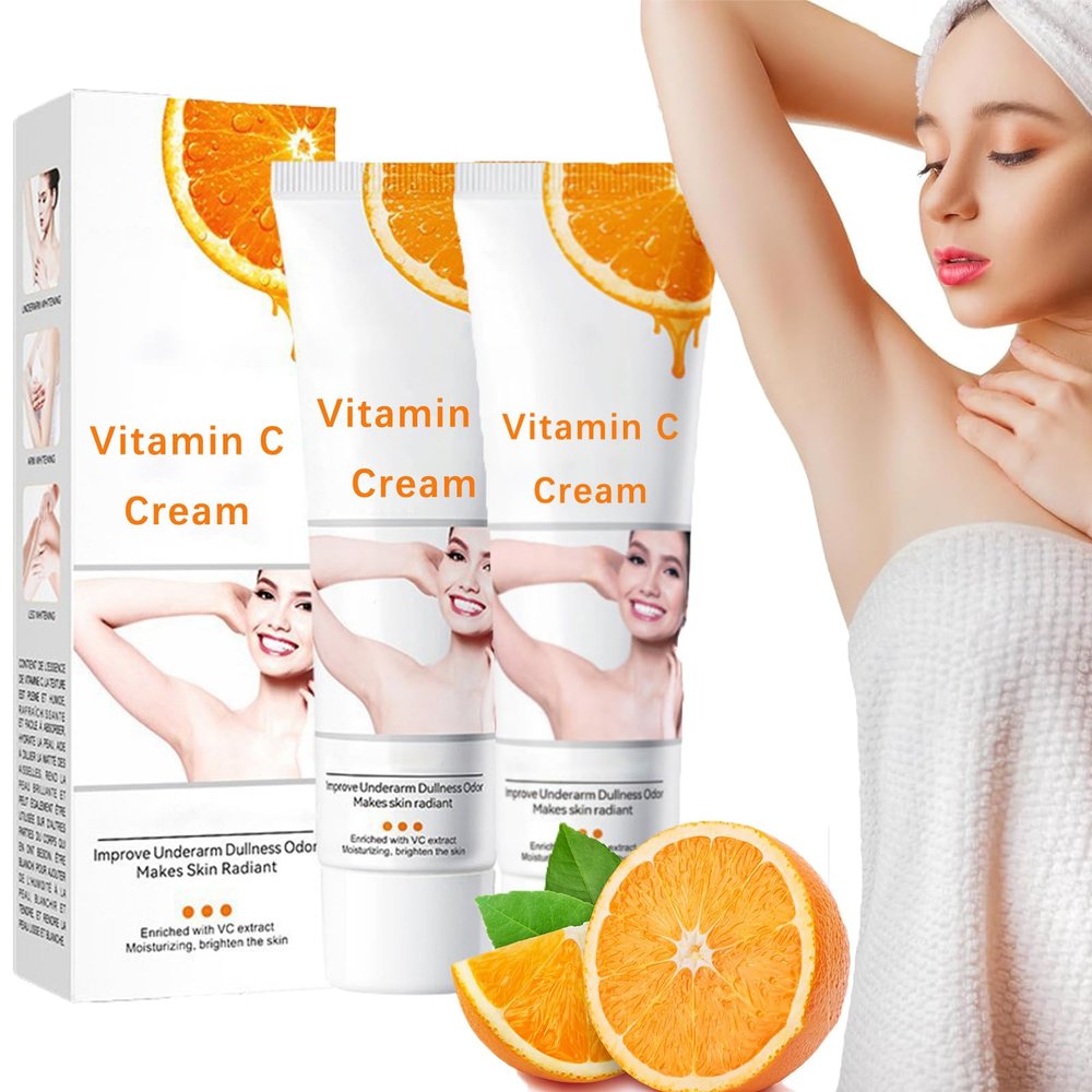 Dark Spot Remover for Body and Inner Thighs, Dark Spot Corrector Cream for Armpit, Intimate Area, Underarm, Knees, Elbow, Neck, Private Areas and Bikini Line, Crema Blanqueadora,1.8OZ (2 PCS)