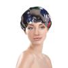 American Football Laces Shower Cap For Women, Reusable Shower Cap, Waterproof Bath Cap For Women Long Hair view 3