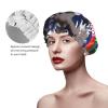 American Football Laces Shower Cap For Women, Reusable Shower Cap, Waterproof Bath Cap For Women Long Hair view 4