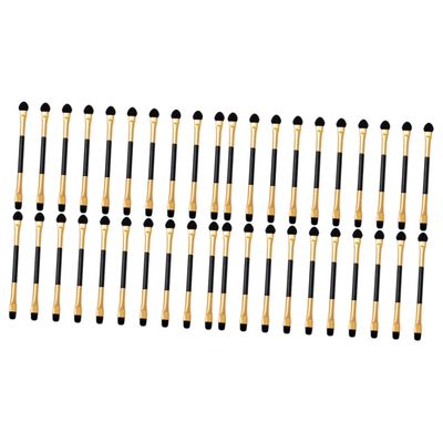 Didiseaon 40pcs Double-ended Eyeshadow Brush Dual-tip Makeup Applicators for Eye Makeup for Blending and Precision Application for Personal Use