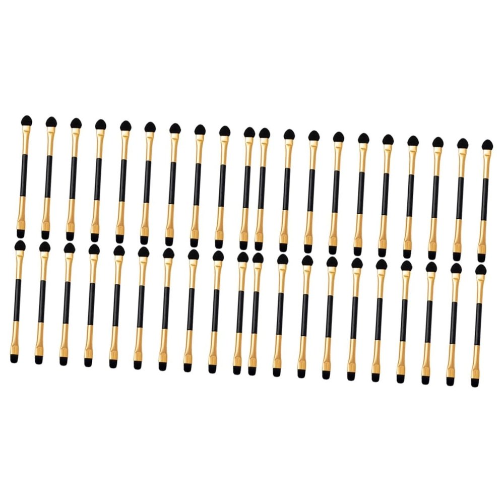 Didiseaon 40pcs Double-ended Eyeshadow Brush Dual-tip Makeup Applicators for Eye Makeup for Blending and Precision Application for Personal Use
