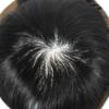Hair Wonders Mens Toupee Hair Replacement System Fine Mono Toupee For Men Real Human Hair Pieces For Men Hair Systems Monofilament 9x11 Medium light density 1# JET BLACK view 4