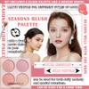 4 Colors Blush Palette for Cheeks - Face Matte Contour Makeup Palette, Buildable Shimmer Facial Cheek Blusher Shades, Blendable Cosmetic With Brush 03 view 2