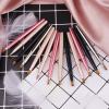 KASFDBMO Retractable Lip Brush With Cap Portable Applicator For Lipstick Lip Gloss Professional Synthetic Bristles Makeup Tool, Yellow view 3
