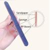 21 Pcs Nail File 100/180 Grit Nail Files,Black Double Sided Emery Boards view 3