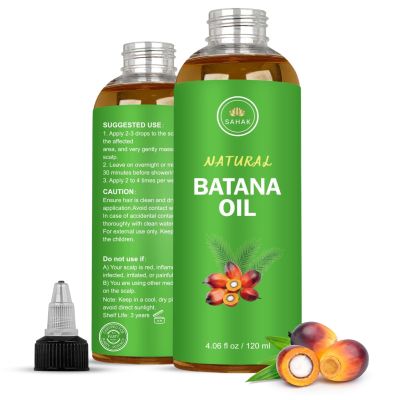 Batana oil for Hair Growth - Dr. Sebi Miracle Blend for Hair 100% Organic batana Hair oil from Honduras -Wild Growth Hair & Scalp Oil Promotes Hair Thickness - 4 fl oz (4 Oz)