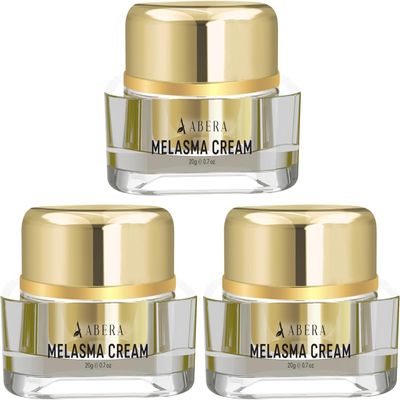 ABERA Melasma Cream, Dark Spot Corrector - Melasma, Freckle, Sun Spot, Age Spot Remover Advanced Formula for Women and Men (3 Boxes)