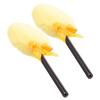 Beavorty Large Dry Powder Puff with Handle for Body and Face Soft Plush Lollipop Shape Applicator 6.3 Inch Long Handle Body Powder Applicator for Makeup and Dusting view 1