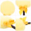 Beavorty Large Dry Powder Puff with Handle for Body and Face Soft Plush Lollipop Shape Applicator 6.3 Inch Long Handle Body Powder Applicator for Makeup and Dusting view 3