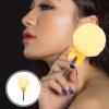 Beavorty Large Dry Powder Puff with Handle for Body and Face Soft Plush Lollipop Shape Applicator 6.3 Inch Long Handle Body Powder Applicator for Makeup and Dusting view 4