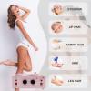 Double Pots Wax Warmer Professional Melted Wax Beads for Hair Removal,Fast Electric Wax Heater with Adjustable Temperature Set for Women (Pink-Double Pots) view 2