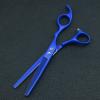 1 Piece 6.5" 9cr13 Alloy Thinning Scissor Salon Hairdressing Shear Dog Grooming Pet Thinner Hairdresser Groomer Professional(Blue) view 2