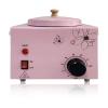 FHATSJ Portable Single Pot Wax Warmer for Painless Hair Removal, Fast Temperature Adjustable Wax Heater with Large Wax Pot for Facial Skin Body SPA Salon Equipment Beauty Salon (Pink-Single Pots) view 1