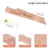 JasperKino 55th Women Birthday Sash and Tiara Set Rose Gold Birthday Sash Crown Birthday Party Favors Supplies for Women Birthday Party view 3