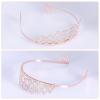 JasperKino 55th Women Birthday Sash and Tiara Set Rose Gold Birthday Sash Crown Birthday Party Favors Supplies for Women Birthday Party view 4